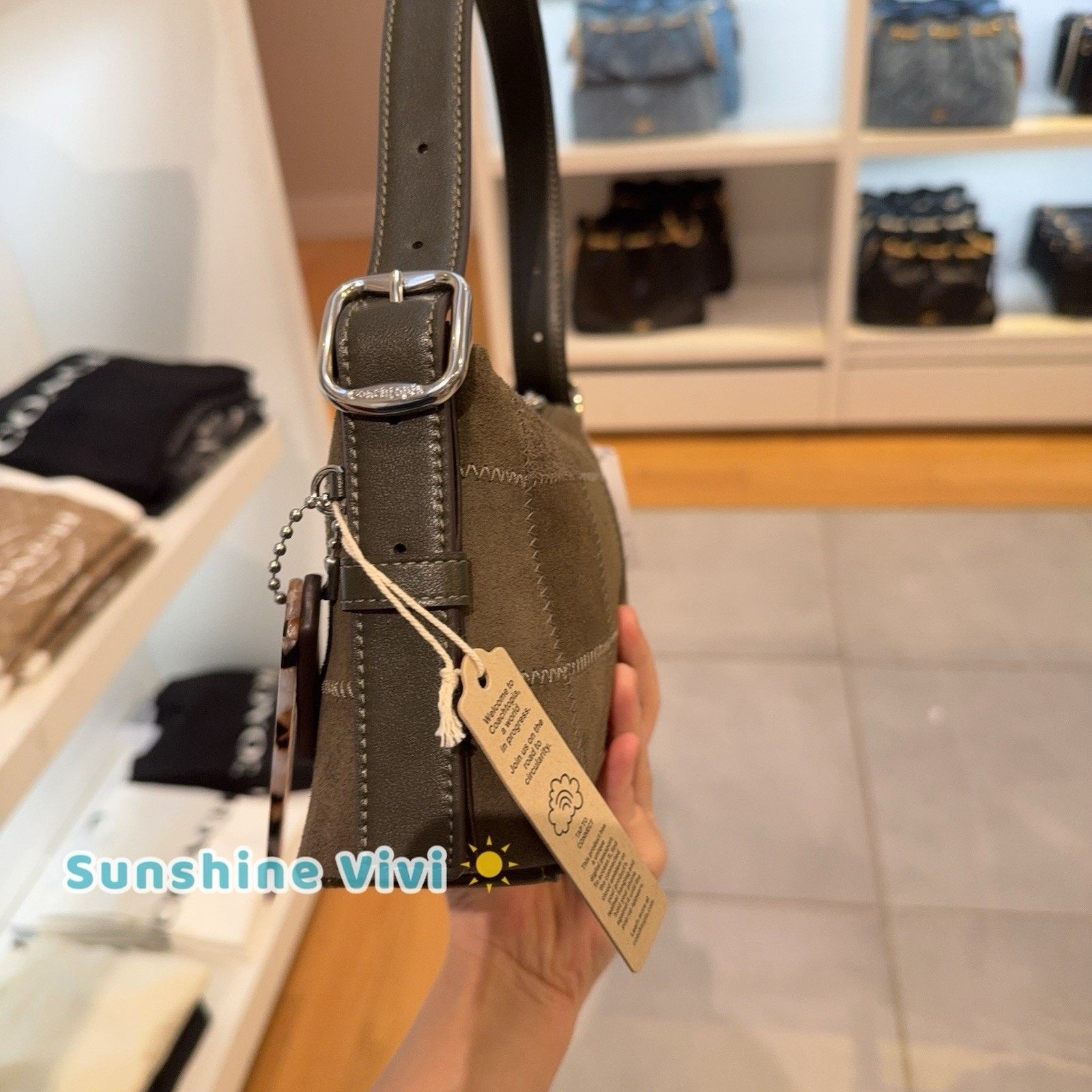 Coach NWT Coach Alter/Ego Small Slouchy Shoulder Bag CEF97 olive Size ONE SIZE - 9 Thumbnail