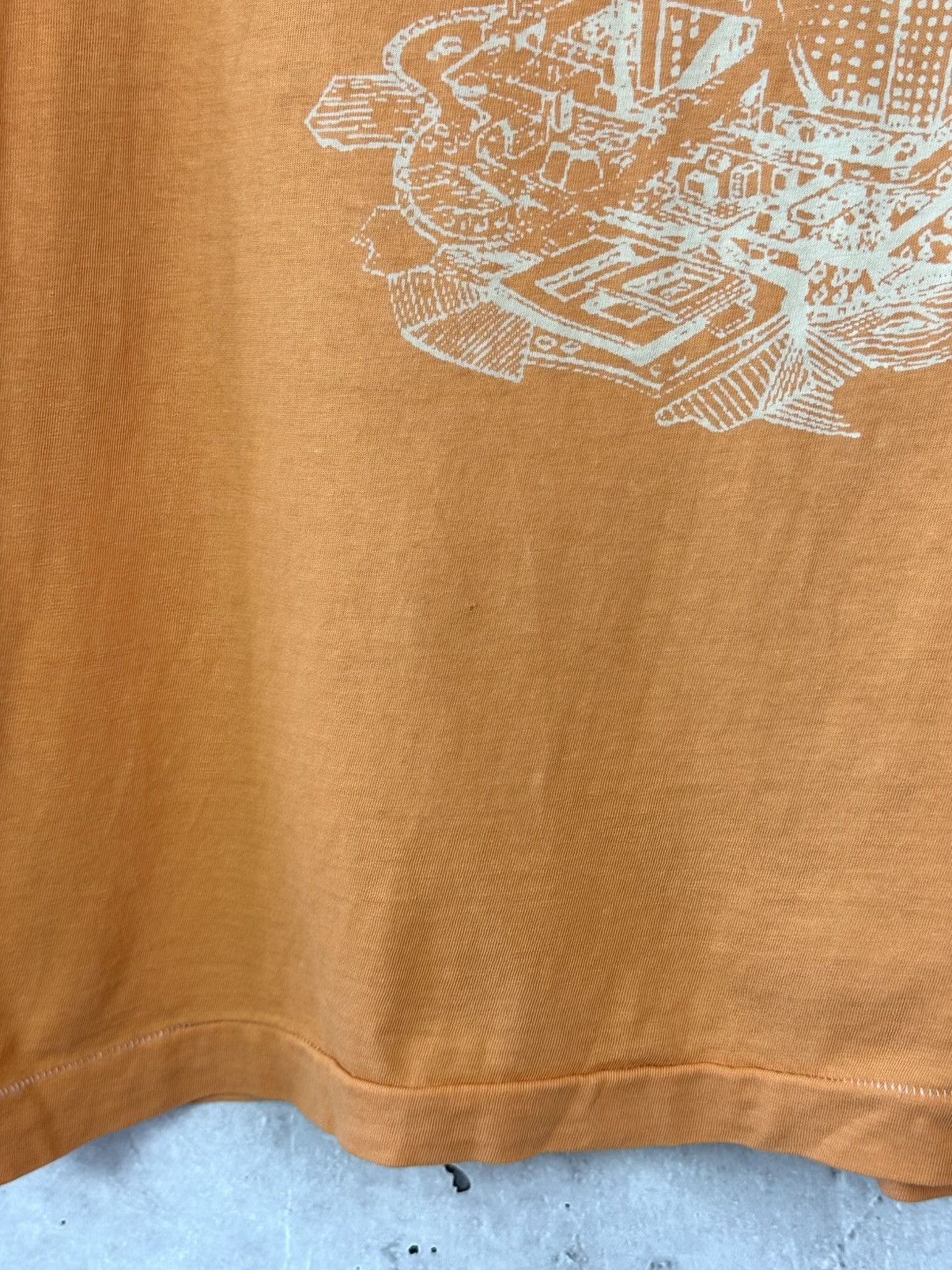Diesel Vintage Diesel Printed Orange T-shirt Size US L / EU 52-54 / 3 - 6 Thumbnail