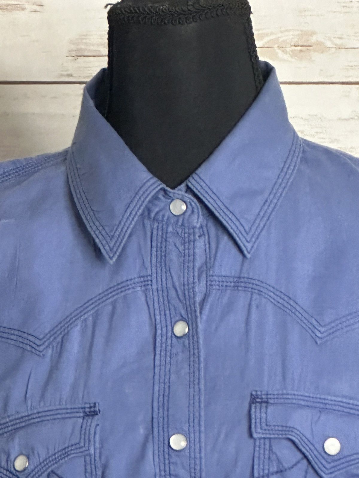 True Religion True Religion blue Western long sleeve button-up shirt Size S / US 4 / IT 40 - 2 Thumbnail