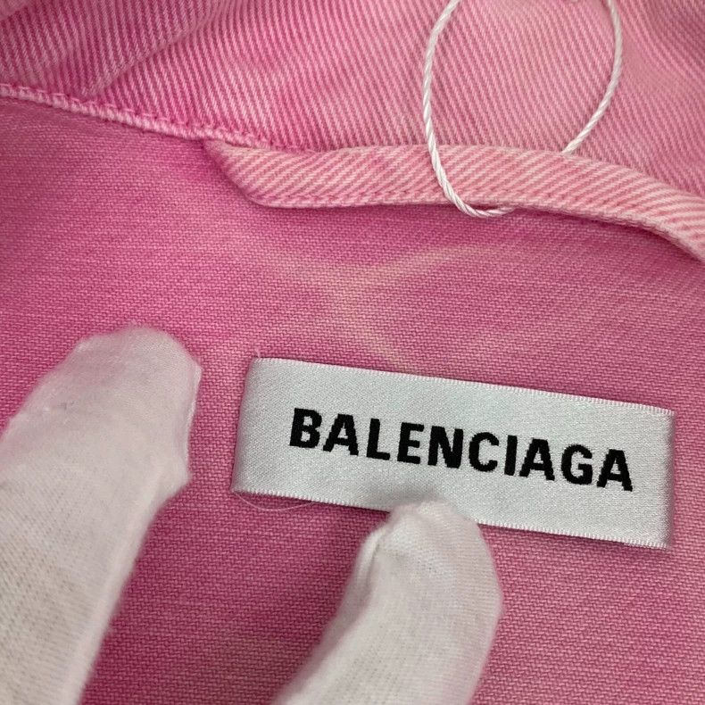 Balenciaga Balenciaga size 34 Pink logo monogrammed embroidered cotto Size US XXS / EU 40 - 9 Thumbnail
