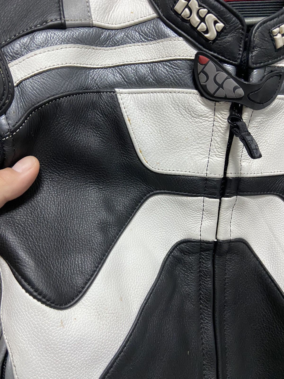 Vintage IXS MOTO Racing Leather Jacket Vintage Big Logo Size US L / EU 52-54 / 3 - 12 Thumbnail