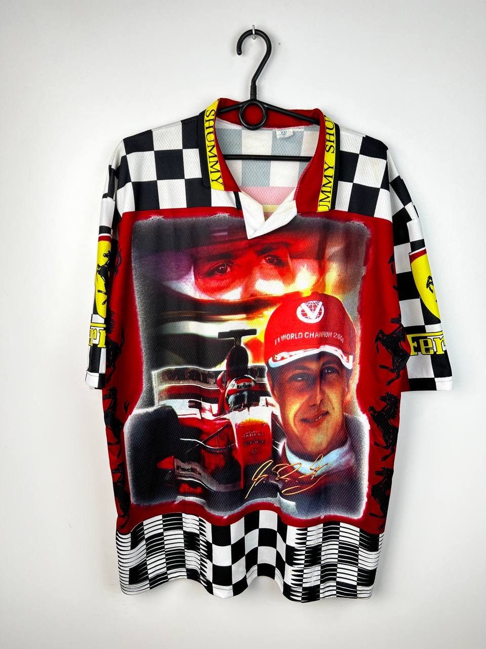 Vintage Ferrari Michael Schumacher 90s vintage t-shirts size Xxl Size US XXL / EU 58 / 5 - 1 Thumbnail