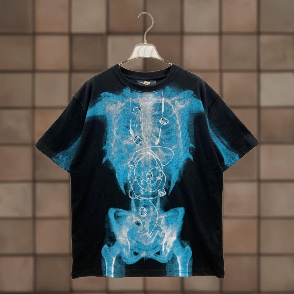 xg Alien X-Ray Tee Men L Black x blue T-Shirt