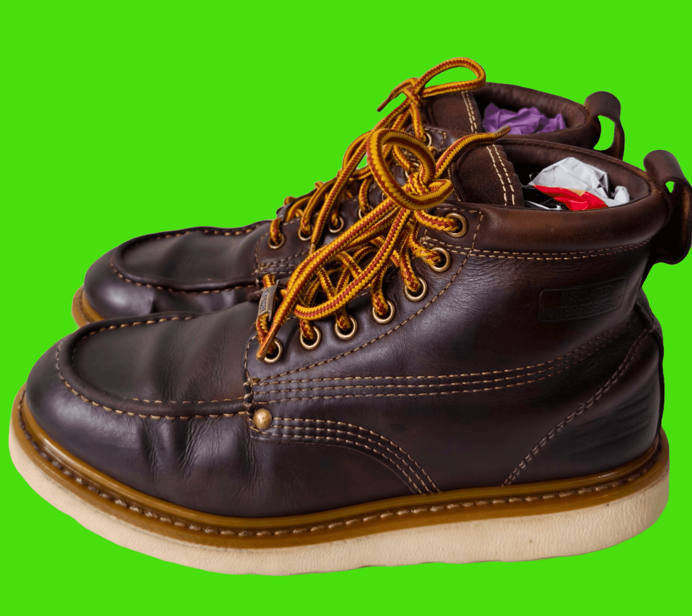 Other Path Finder Handmade Moc Toe Leather Goodyear Welt Shoe Size US 10 / EU 43 - 2 Thumbnail