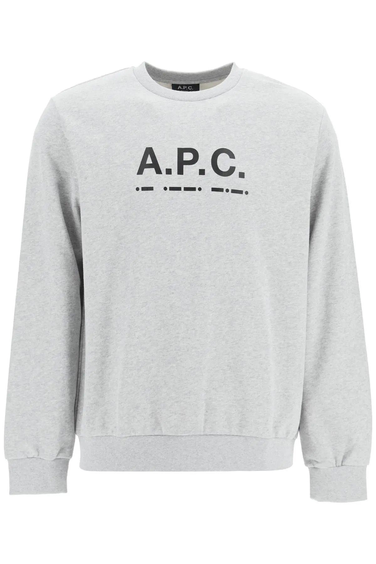 image of A P C O1S22I1N0224 'franco' Sweatshirt In Grey, Men's (Size Small)