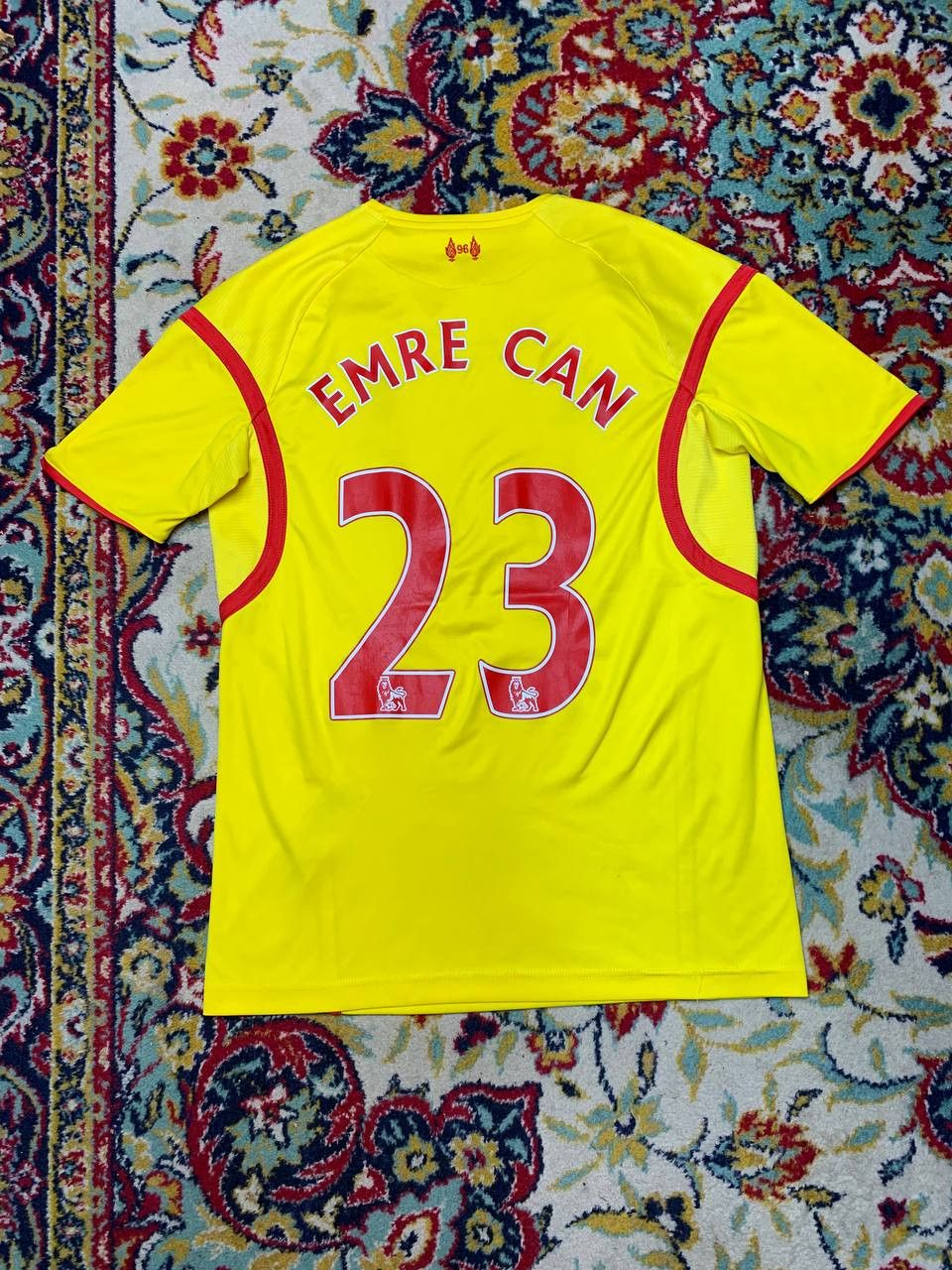 Vintage LIVERPOOL 2014 AWAY FOOTBALL SHIRT JERSEY WARRIOR EMPRE CAN Size US S / EU 44-46 / 1 - 3 Thumbnail