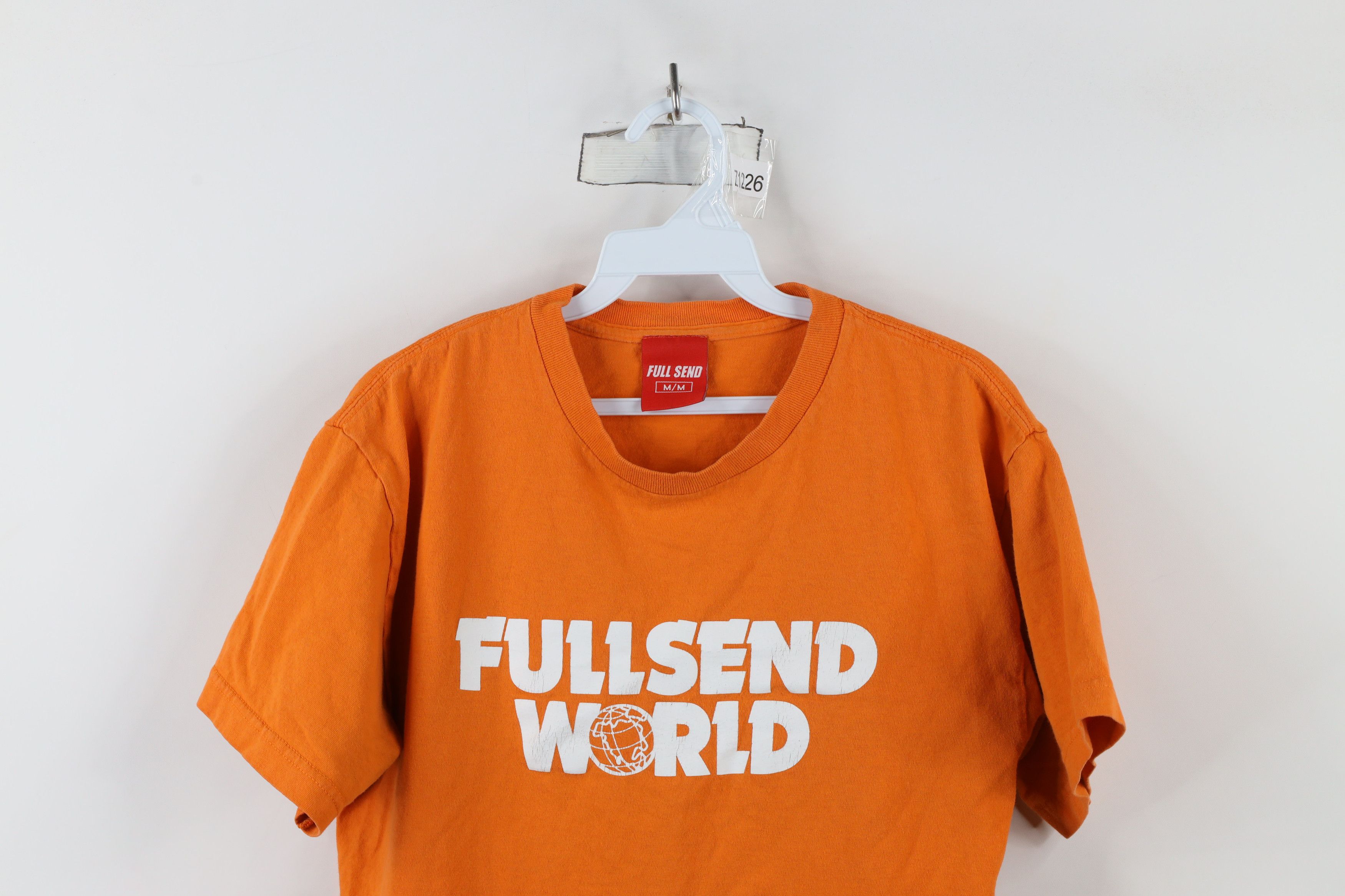 Vintage Streetwear Nelk Boys Full Send World T-Shirt Orange Size US M / EU 48-50 / 2 - 2 Thumbnail