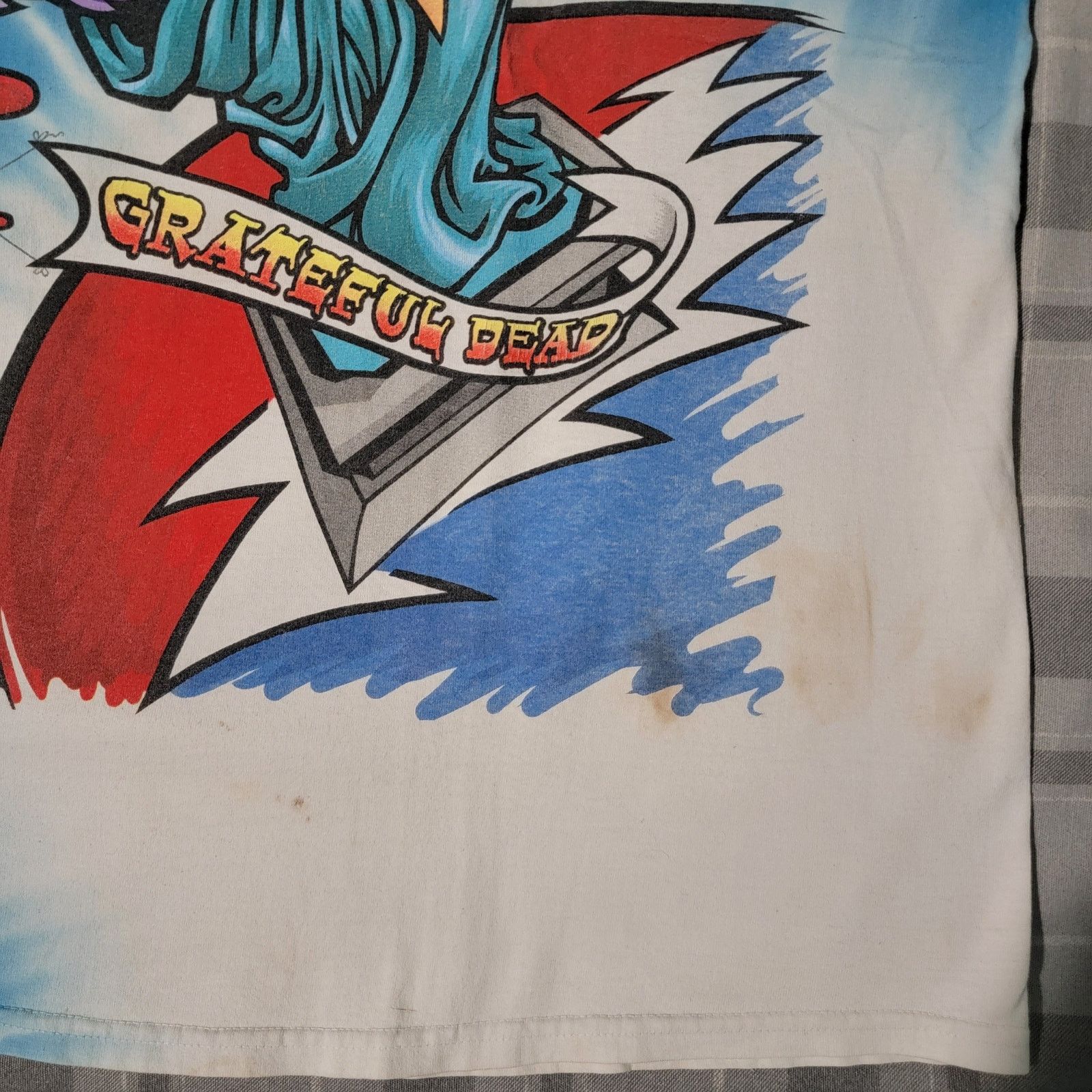 Liquid Blue Grateful Dead Vintage USA Statue of Liberty NY Tour T-Shirt Size US XL / EU 56 / 4 - 2 Thumbnail