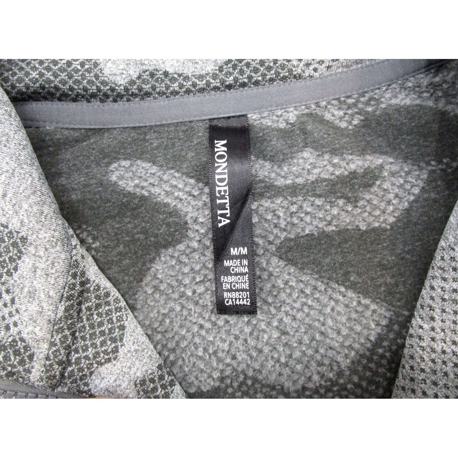 Vintage Mondetta Women's 1/2 Zip Active Popover Jacket Casual Camouflage Black M Pullover Sweater Activewear Clothing Size M / US 6-8 / IT 42-44 - 2 Thumbnail