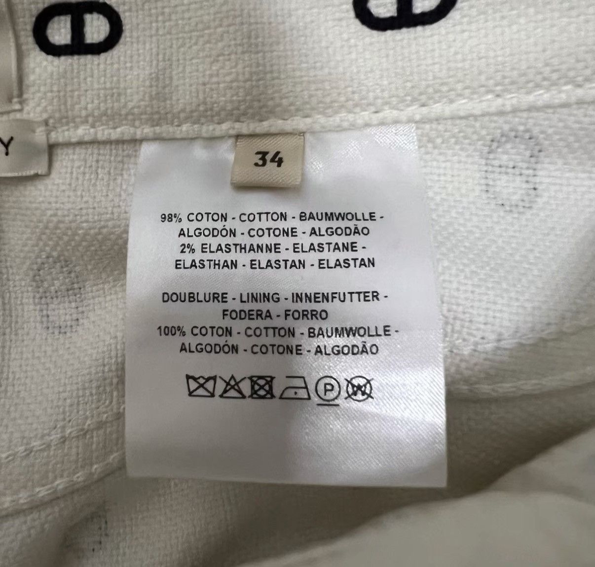 Hermes Hermès White All Over Print Pattern Jeans J41 Size 25" / US 0 / IT 36 - 4 Thumbnail