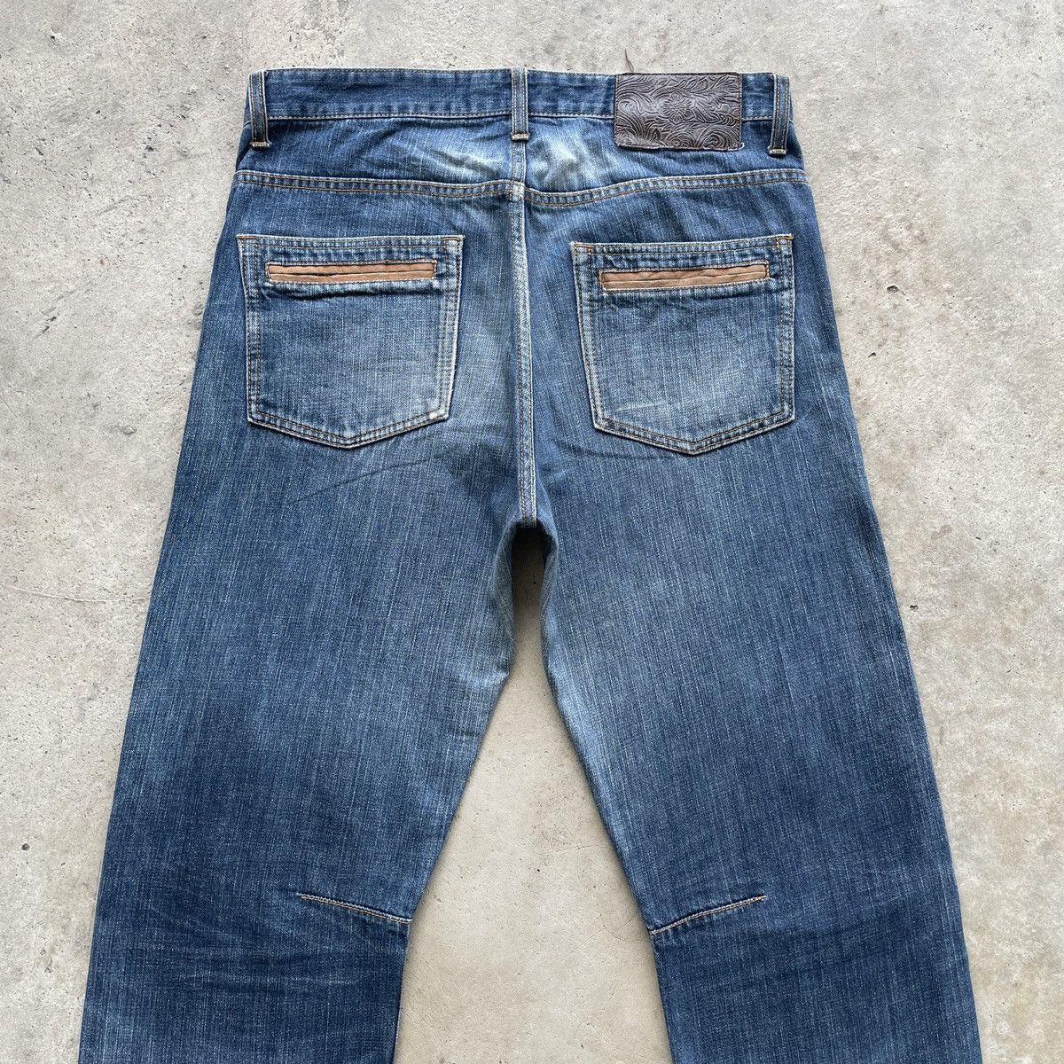 Japanese Brand Vintage ILLS Japan Faded Denim Jeans Pants W34x30.5 Size US 34 / EU 50 - 8 Thumbnail