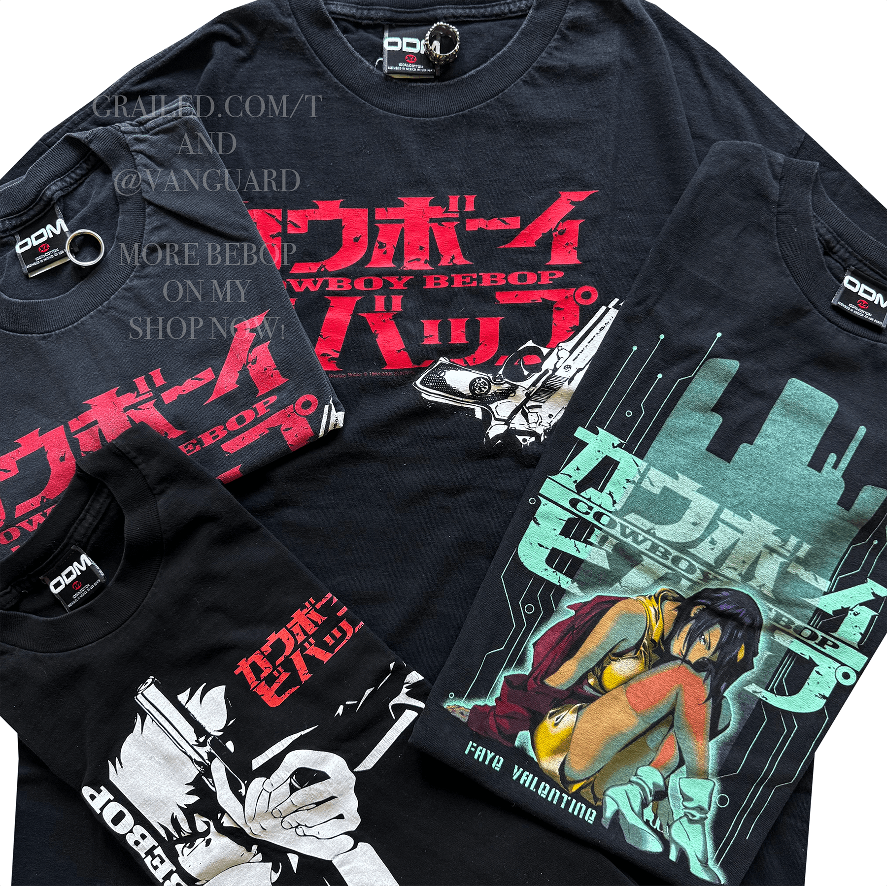 Vintage 2010s Vintage Cowboy Bebop Ein Corgi Sunrise Funimation Tee Size US XXL / EU 58 / 5 - 8 Thumbnail