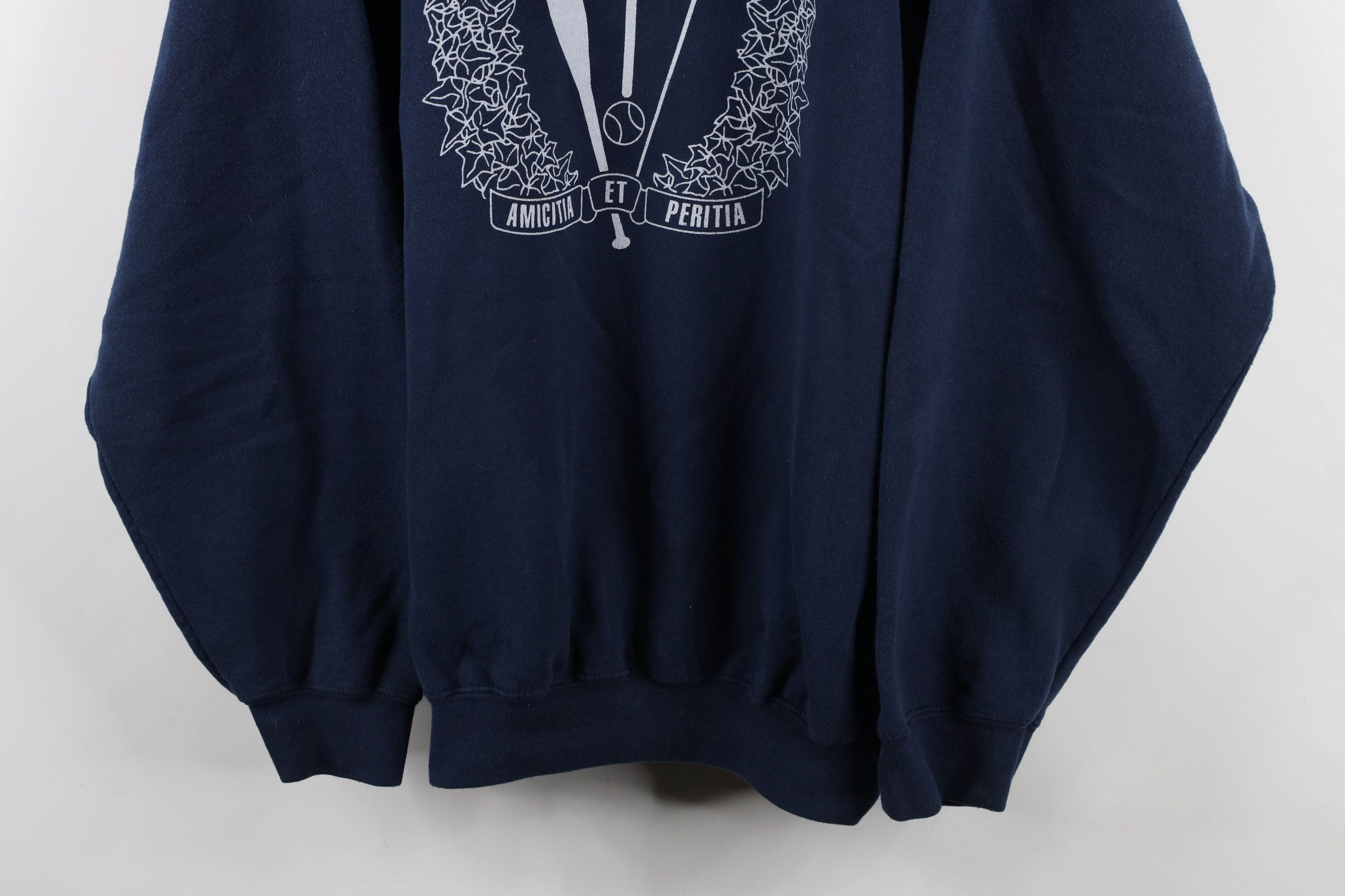Vintage Vintage 90s Spell Out Bruce Beach California Sweatshirt Blue Size US XXL / EU 58 / 5 - 3 Thumbnail