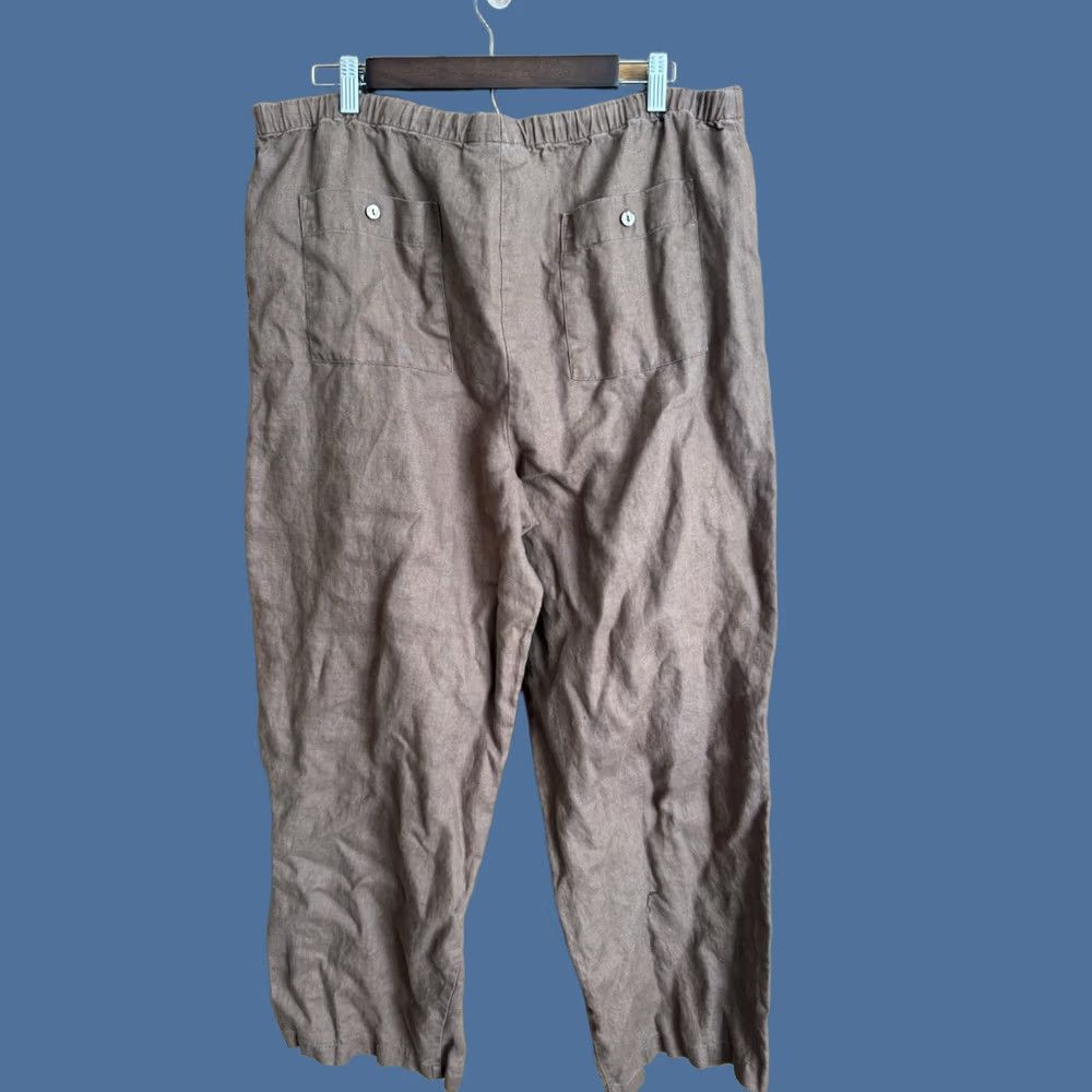 Rusty Chadwick’s Pants Size 16 Womens Rusty Tan Linen Coastal Beach Size 38" / US 16 / IT 52 - 1 Thumbnail
