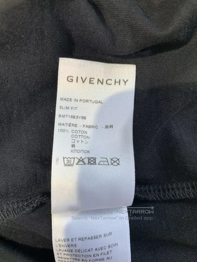 Givenchy Givenchy Letter Embroidery Crew Neck Short Sleeve Size US L / EU 52-54 / 3 - 6 Thumbnail