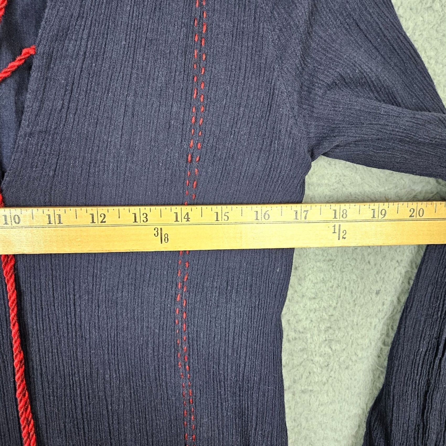 Vintage Roberta Roller Rabbit Women's Navy Long Sleeve Oditi Dress XS Size XS / US 0-2 / IT 36-38 - 2 Thumbnail