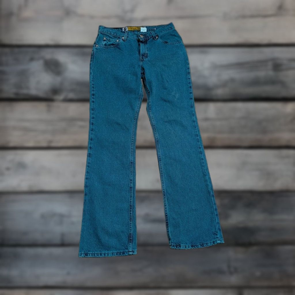 Vintage VINTAGE Levi's SilverTab Hipster Jeans 9 Jr. M (30x32) Dyed Blue Denim 100% Cotton Regular Straight Womens 5-Pocket USA Made 90s Hipster Size 30" / US 8 / IT 44 - 1 Thumbnail