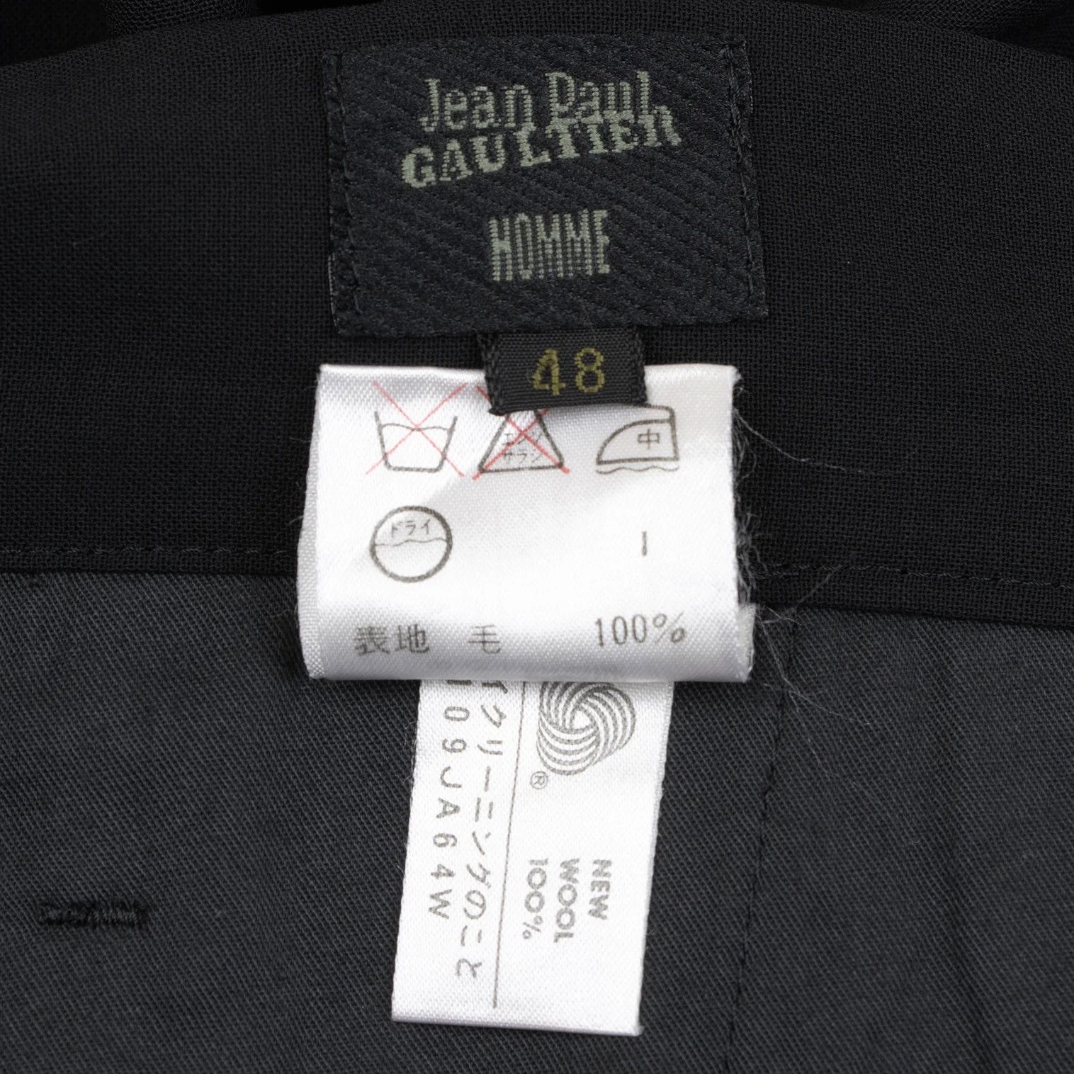 Jean Paul Gaultier Summer Wool Two-Tuck Pants in Black Size 48 Size US 32 / EU 48 - 13 Thumbnail