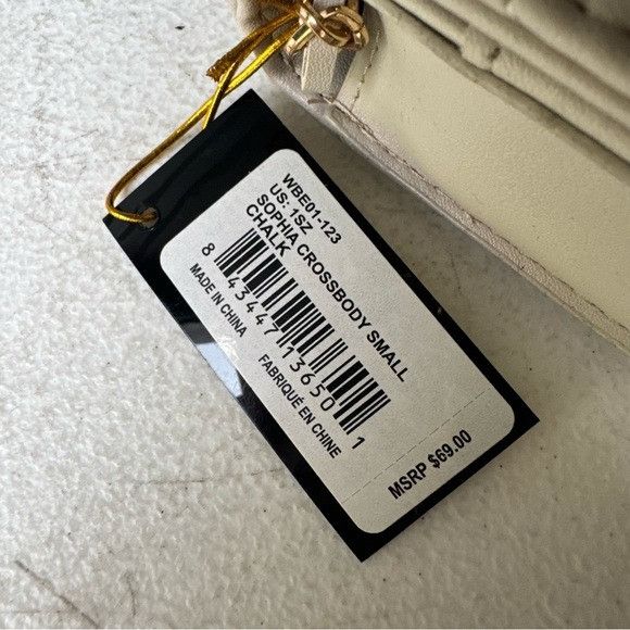 Bebe NWT BEBE SOPHIA CROSSBODY SMALL CHALK Size ONE SIZE - 5 Thumbnail
