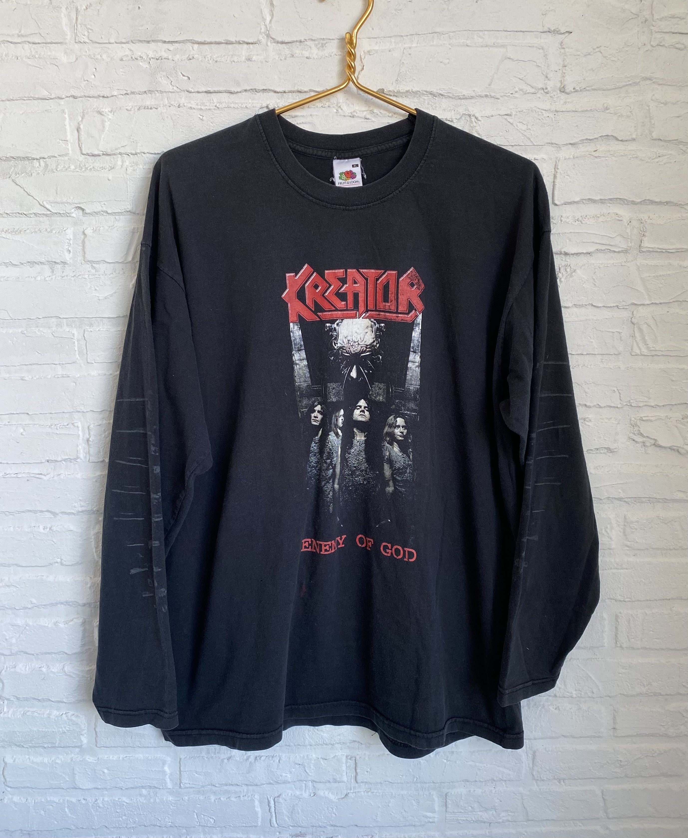 Band Tees × Vintage Vintage 2005 KREATOR enemy of god long sleeve t-shirt Size US XL / EU 56 / 4 - 1 Thumbnail