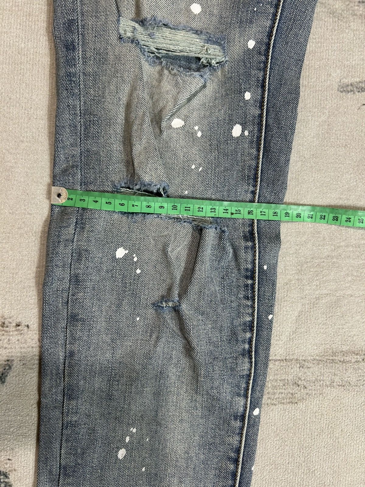 Purple Brand Purple Brand Blue Washed Paint Denim Size US 29 - 15 Thumbnail