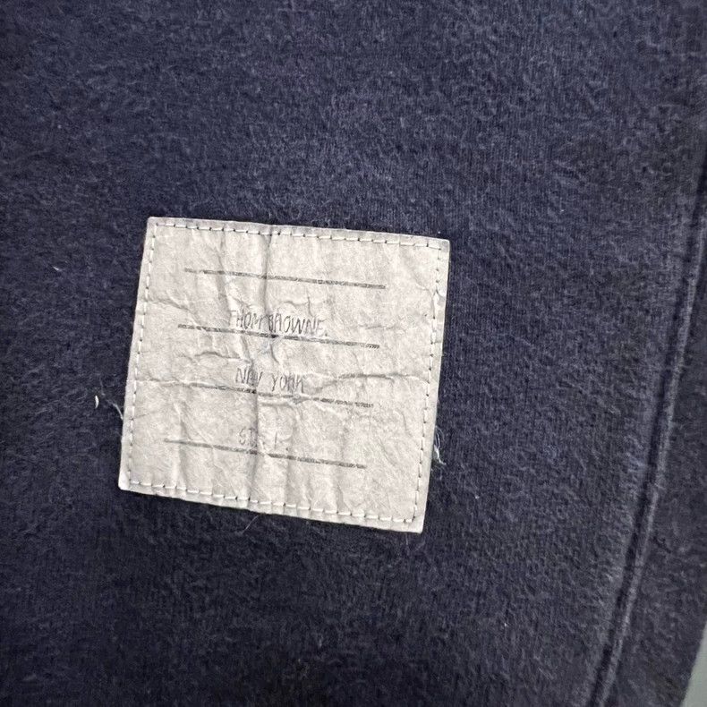 Thom Browne Thom browne Size 1 Dark blue striped drawstring sweatpants Size US 27 - 4 Thumbnail