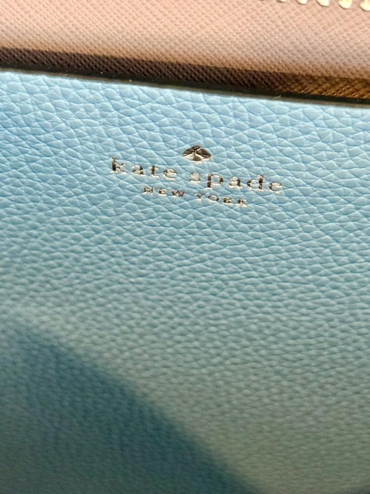 Other NWT/HTF Kate Spade Leather Eva Scarf Handle Med Baltic Sea Size ONE SIZE - 10 Thumbnail