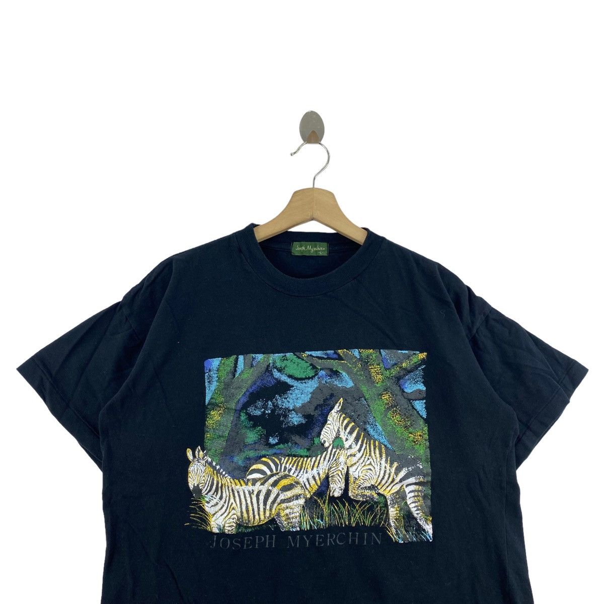 Japanese Brand JOSEPH MYERCHIN Japanese Brand Zebra Habitat Print Design Size US L / EU 52-54 / 3 - 2 Thumbnail
