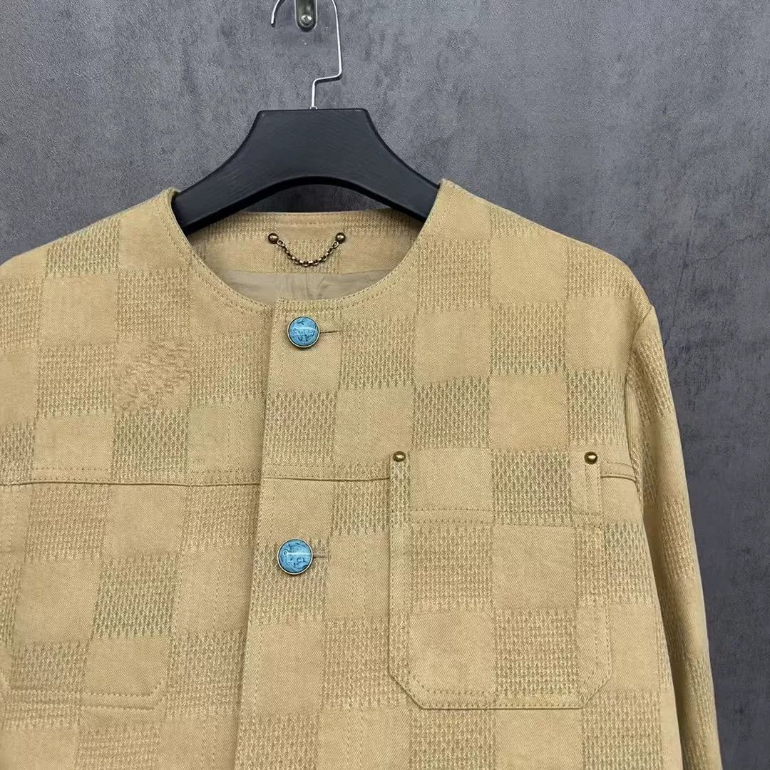 Louis Vuitton lv louis vuitton turquoise checkered logo jacket Size US L / EU 52-54 / 3 - 2 Thumbnail