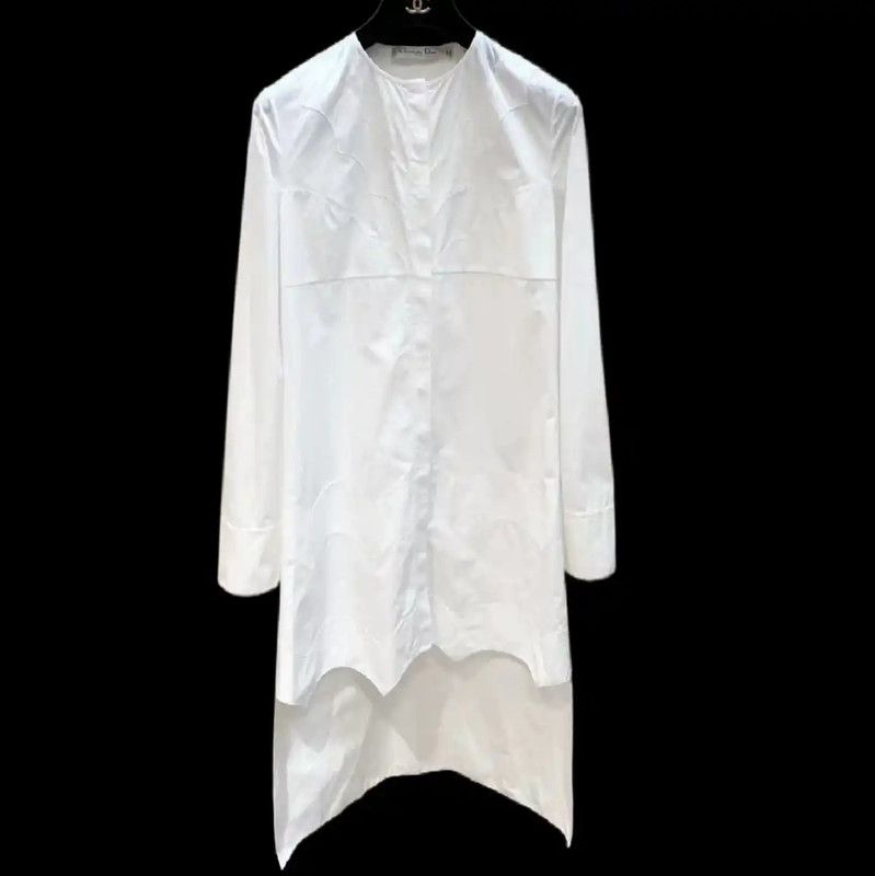 Dior Dior White Long Sleeve Dress for Women 0089 Size XS / US 0-2 / IT 36-38 - 1 Thumbnail