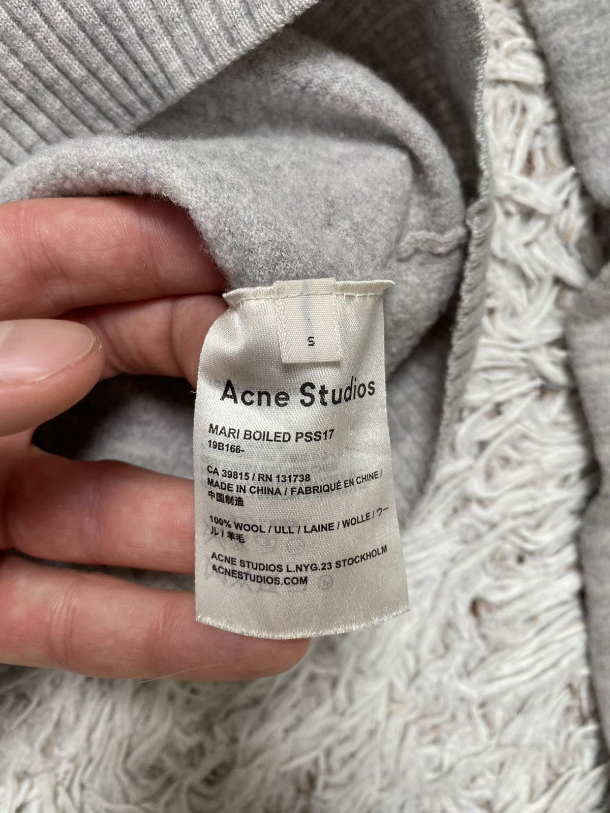 Acne Studios × Vintage ACNE STUDIOS MARI BOILED SWEATER PSS17 Size S / US 4 / IT 40 - 4 Thumbnail