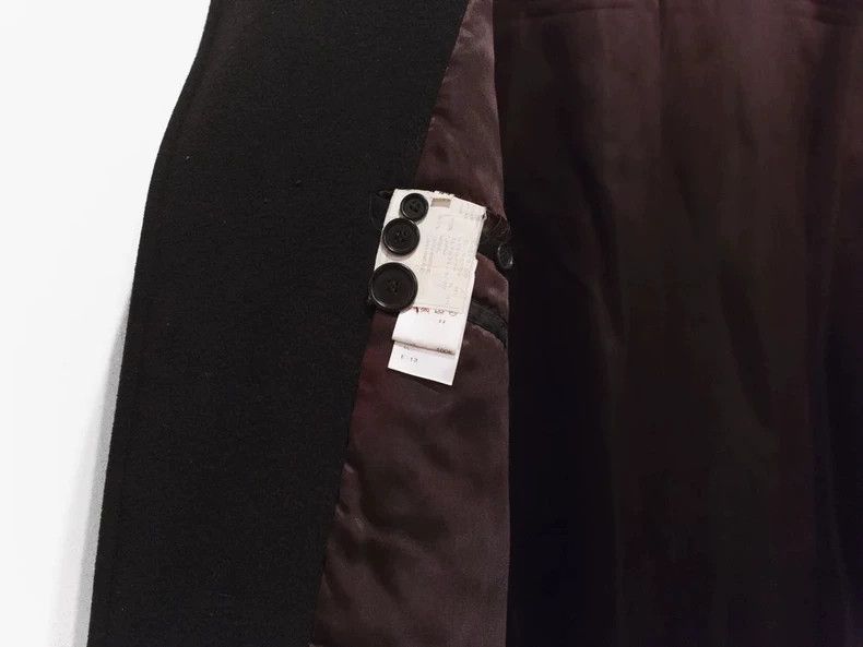 Helmut Lang HELMUT LANG Black wool goat down coat Size US S / EU 44-46 / 1 - 7 Thumbnail