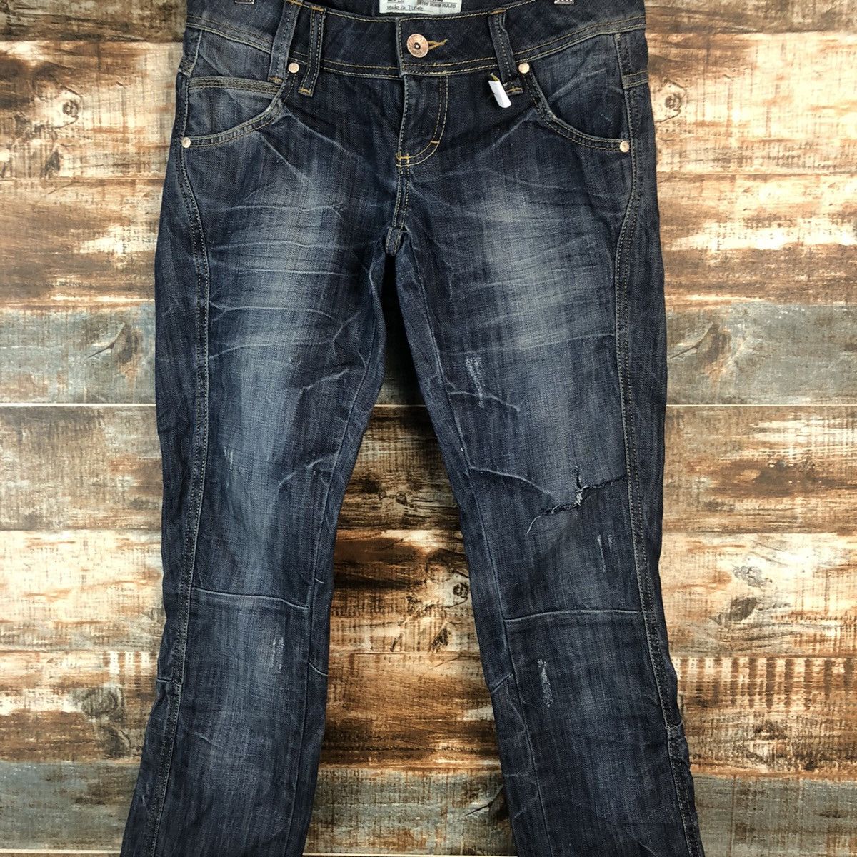 Japanese Brand TRF Denim Distressed Denim Pants #A2113 Size 28" / US 6 / IT 42 - 5 Thumbnail