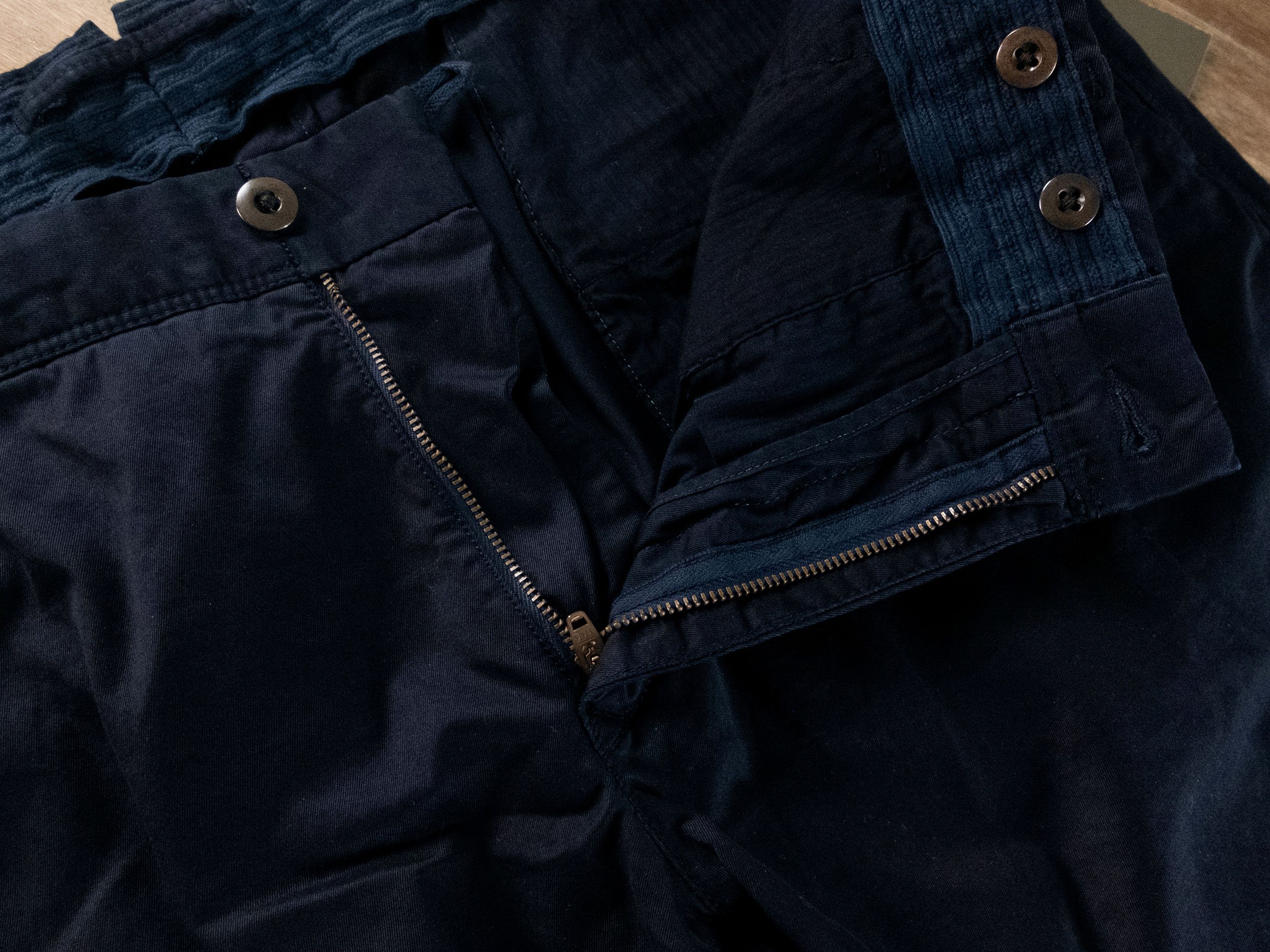 Incotex INCOTEX Slacks dark navy blue slim fit cotton chino pants 38 Size US 38 / EU 54 - 4 Thumbnail