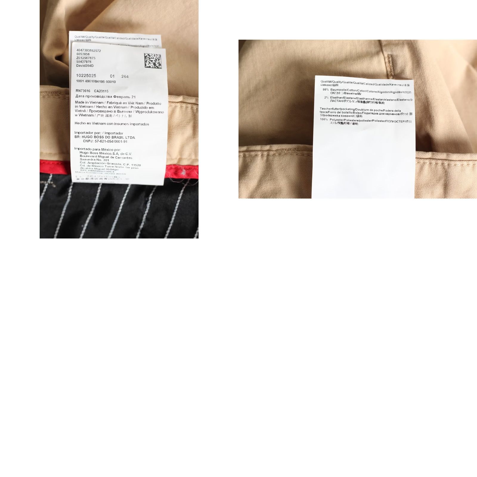 Hugo Boss HUGO BOSS David 204D Chino Pants Trousers Men Size W32 ~L30 Stretch Slim Fit Size US 32 / EU 48 - 8 Thumbnail