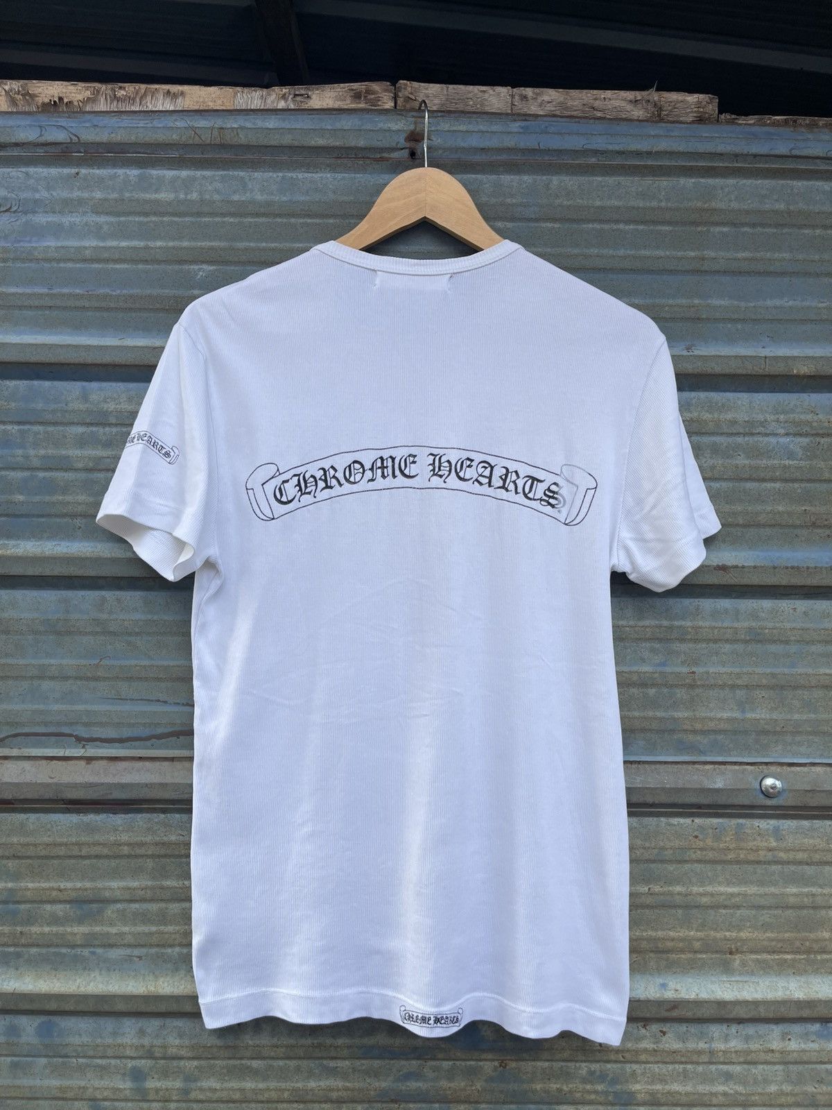 Chrome Hearts Chrome Hearts Scroll Thermal Rare Exclusive T Shirt Size US M / EU 48-50 / 2 - 3 Thumbnail