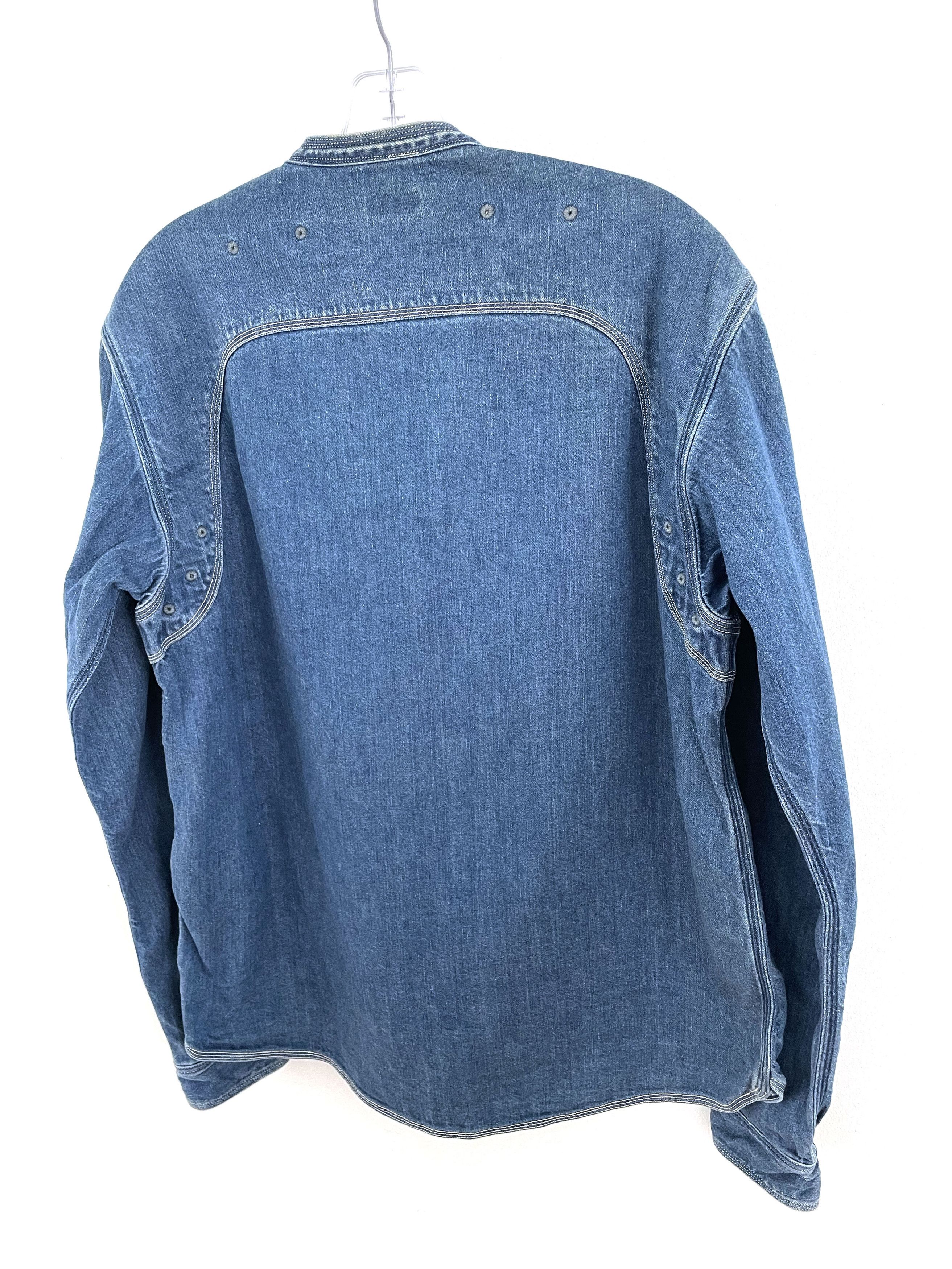 Kapital Asymmetrical Denim Shirt Size US L / EU 52-54 / 3 - 9 Thumbnail