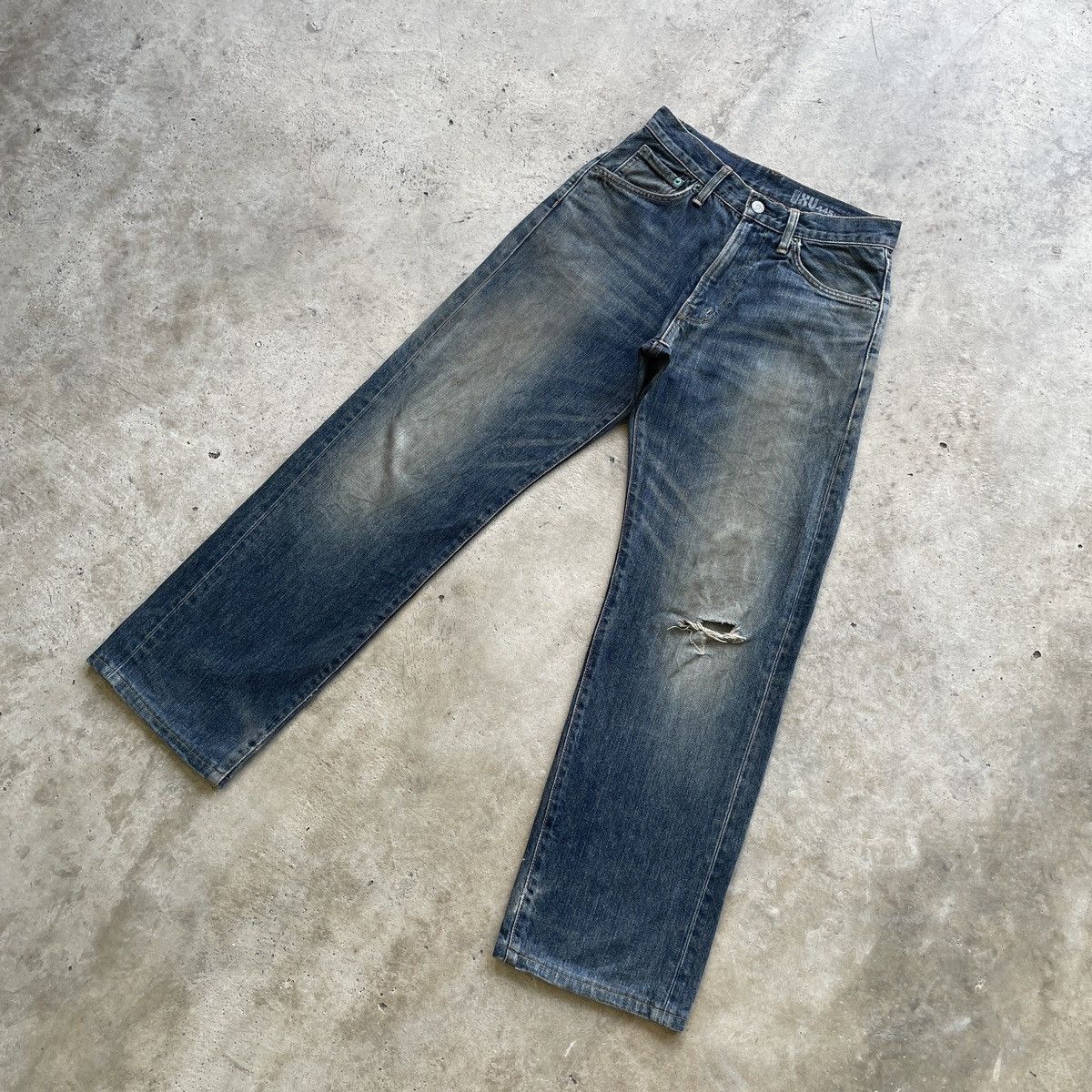 Edwin Vintage Edwin XV Rusty Jeans Distressed Baggy Denim Pants Size US 28 / EU 44 - 2 Thumbnail