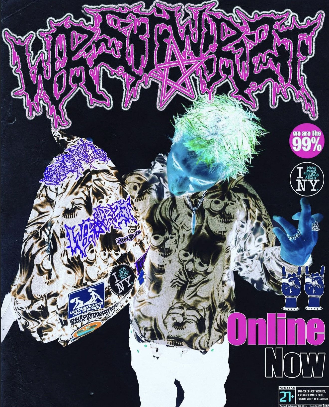 Other wrstwrstwrst skullpile Patchpack Size ONE SIZE - 7 Thumbnail
