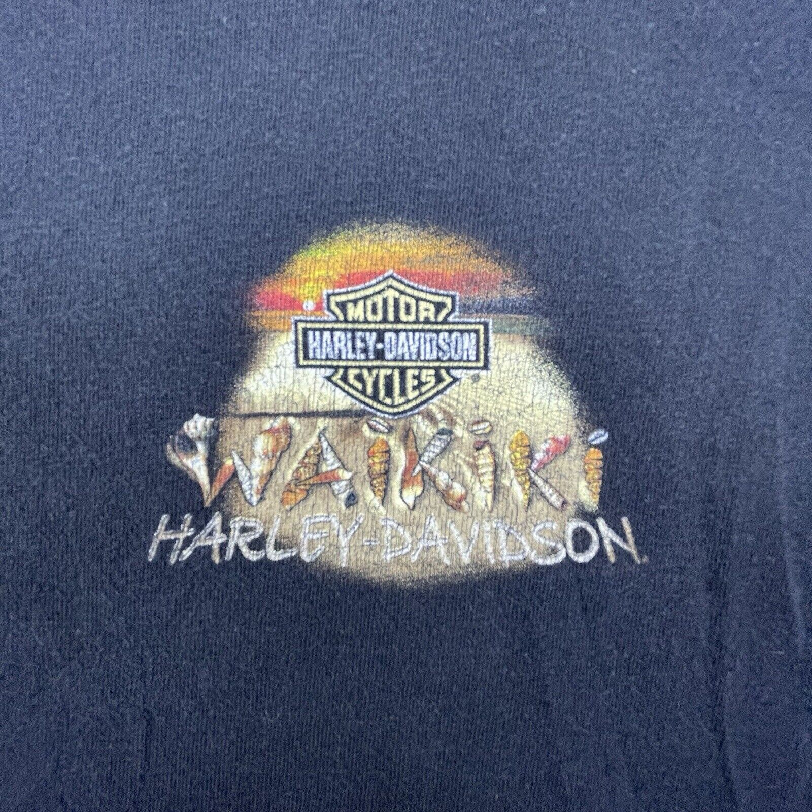 Harley Davidson Harley Davidson Shirt XL Black Surfboard Waikiki Hawaii Size US XL / EU 56 / 4 - 4 Thumbnail