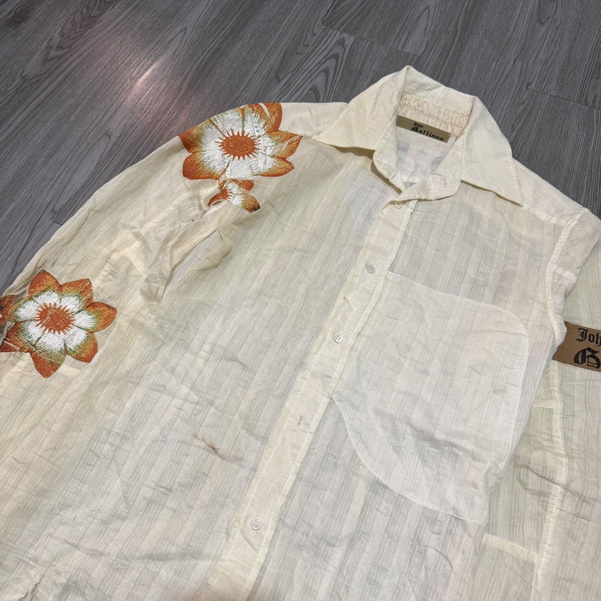 John Galliano SS06 John Galliano Floral Shirt Size US M / EU 48-50 / 2 - 2 Thumbnail