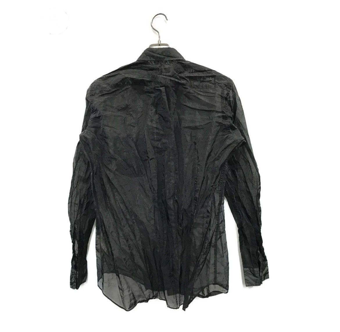 Comme des Garcons Black BLACK COMME des GARCONS Wrinkled Sheer Paneled Shirt Size US M / EU 48-50 / 2 - 2 Thumbnail
