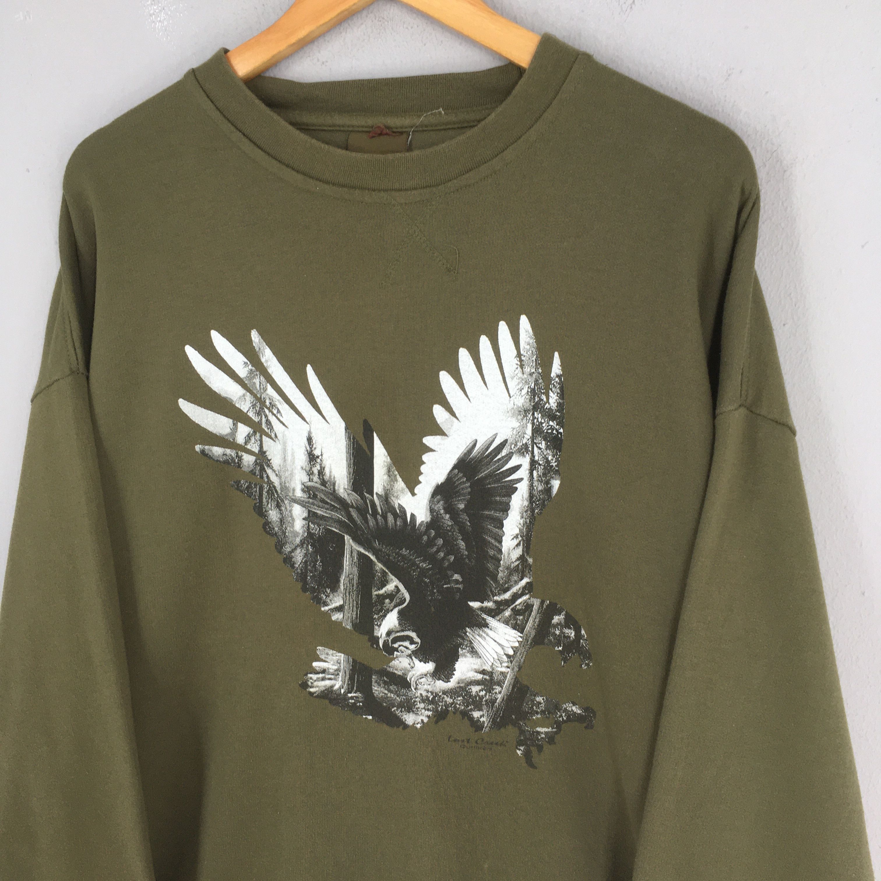 Vintage Vintage Lost Creek Eagle Green Sweatshirt 2XLarge Size US XXL / EU 58 / 5 - 3 Thumbnail