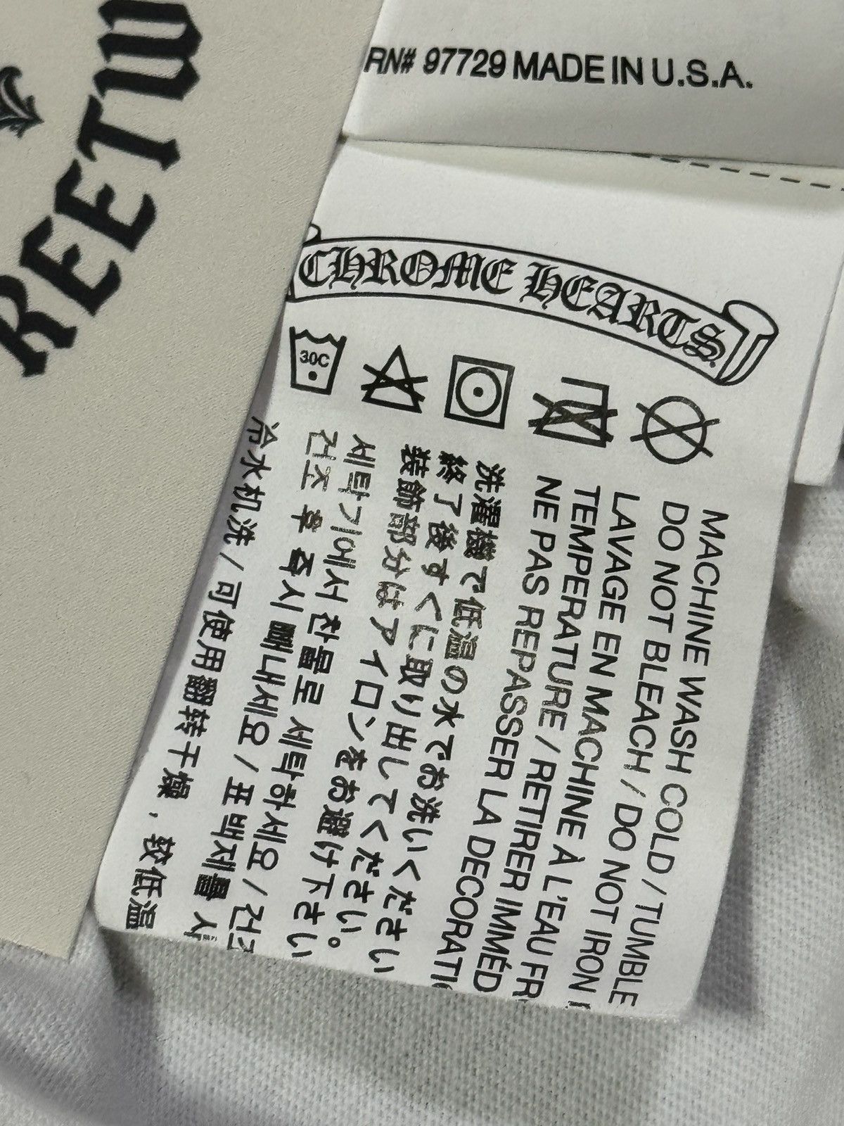 Chrome Hearts Chrome Hearts White Cross Tee Size US S / EU 44-46 / 1 - 7 Thumbnail