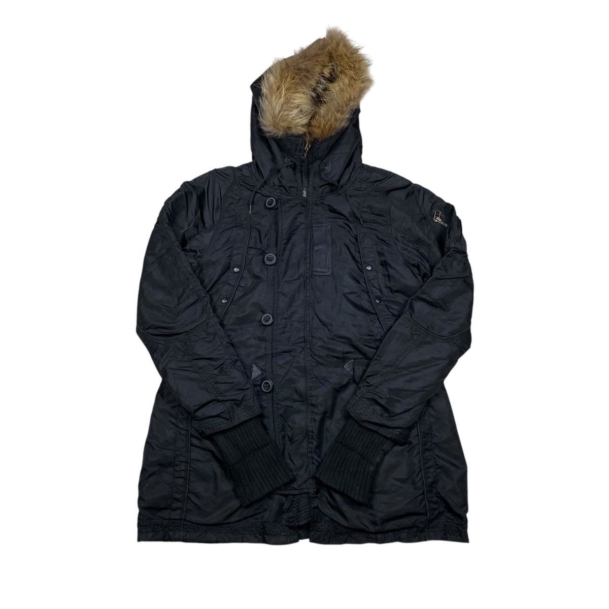 If Six Was Nine × Japanese Brand × Le Grande Bleu (L.G.B.) G.O.A Fur Military Parka Jacket Size US M / EU 48-50 / 2 - 6 Thumbnail