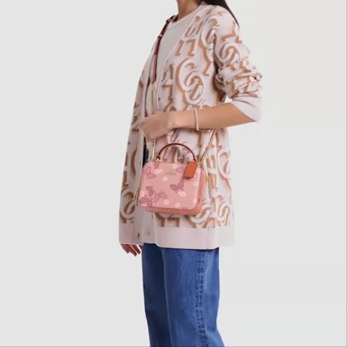 Coach Box Crossbody With Lovely Butterfly Print CH213 Size ONE SIZE - 10 Thumbnail