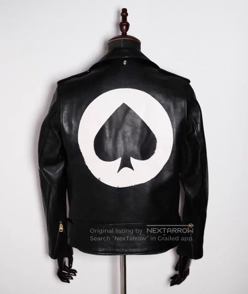 Schott Schott NYC American cable-stayed motorcycle cowhide jacket Size US XXS / EU 40 - 3 Thumbnail