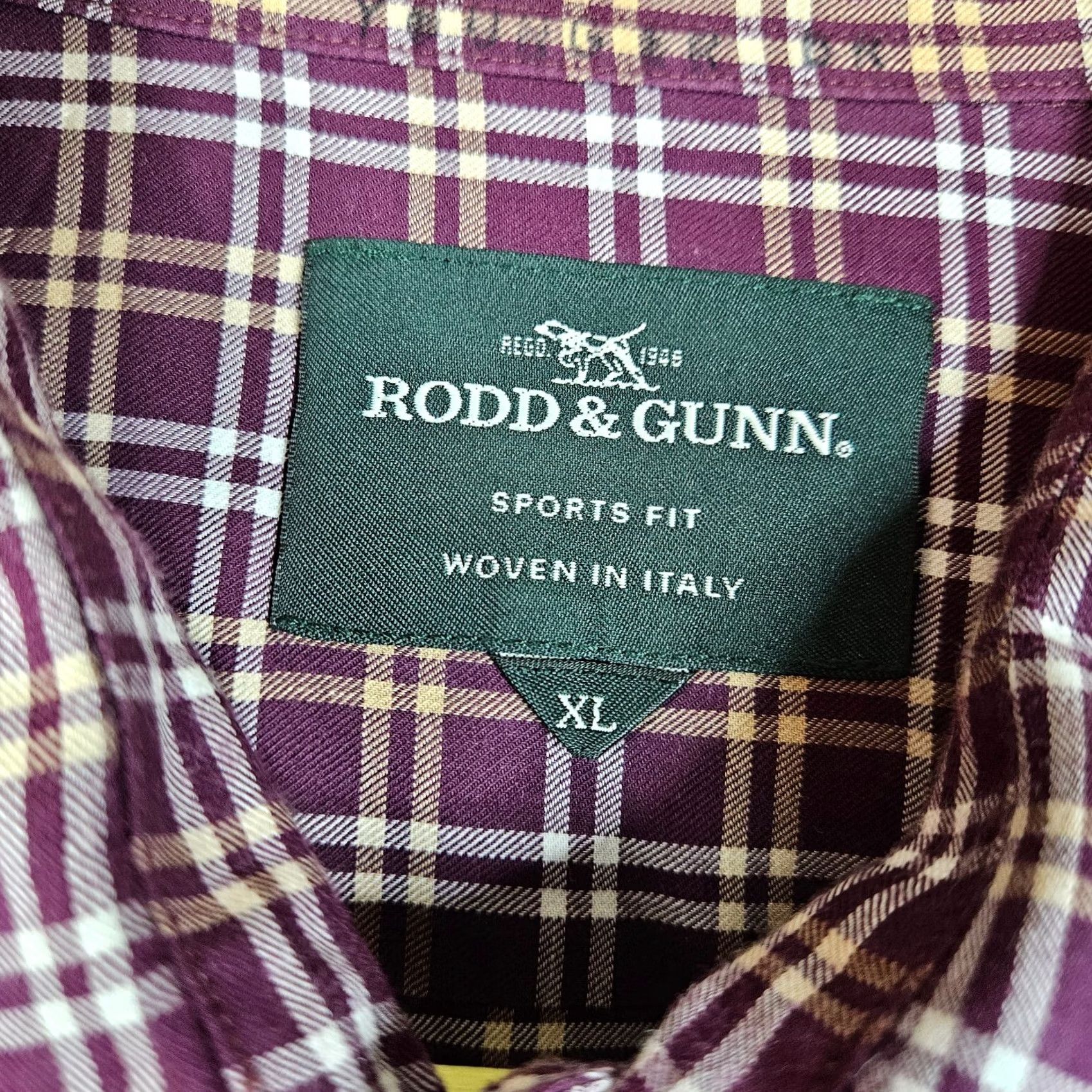 Rodd & Gunn Rodd & Gunn Sports fit Men’s Plaid Button-Up Casual Shirt XL Multicolor, Button-Down, Long Sleeve, Cotton, Regular, Fashion, Across Seasons, Mens Size US XL / EU 56 / 4 - 3 Thumbnail