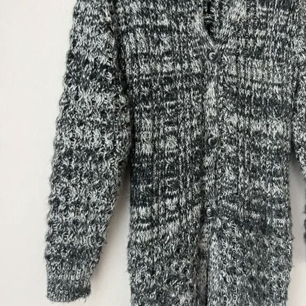 KMRii KMRii Black White Marled Knit Long Size US S / EU 44-46 / 1 - 3 Thumbnail