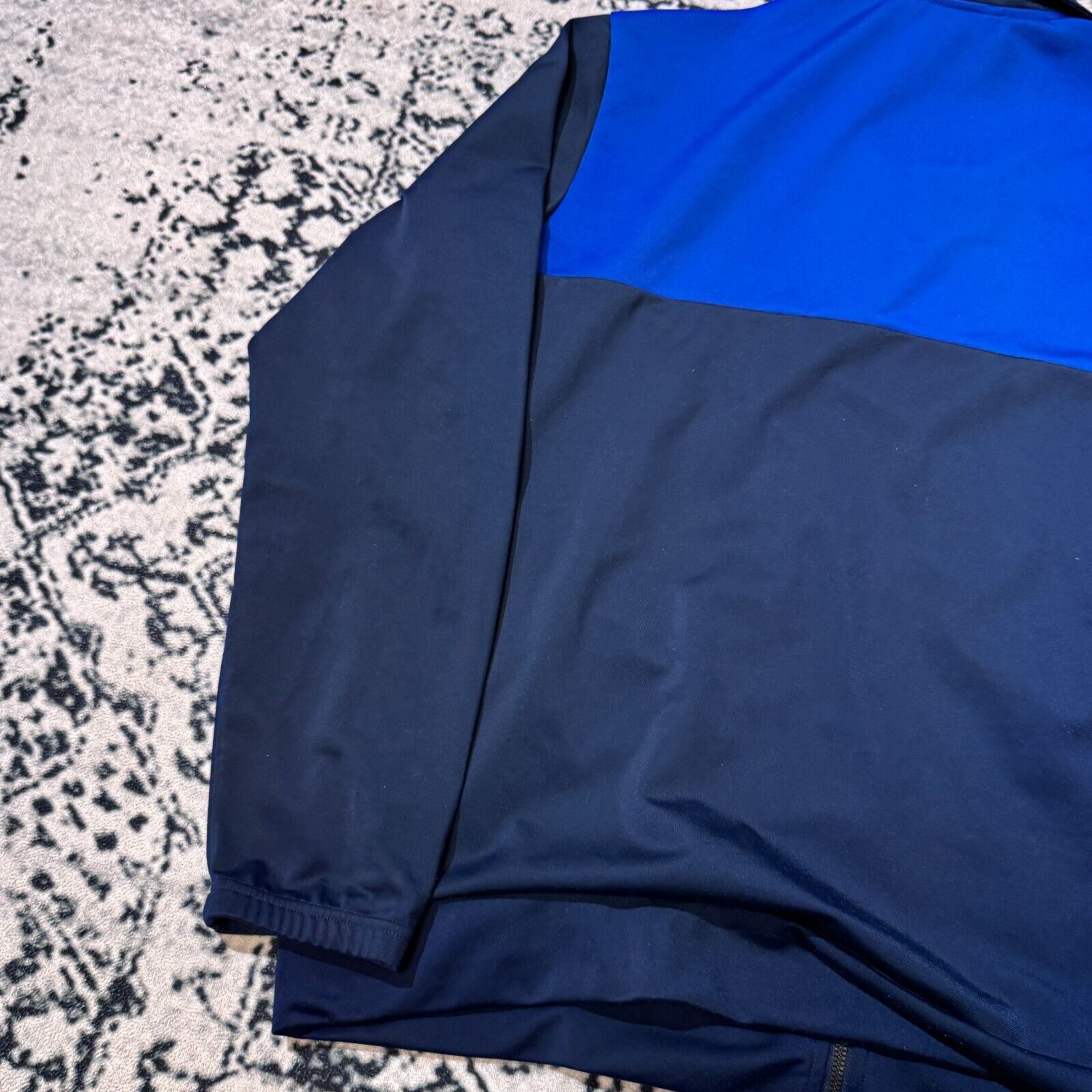 Adidas × Vintage Vintage Adidas Blue Black Polyester Tracksuit Jacket Size XL Size US XL / EU 56 / 4 - 16 Thumbnail